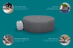 Lay-z Spa Lay-Z-Spa® EnergySense™ - 196cm Round Thermal Hot Tub Cover 11 Lay-z Spa Lay-Z-Spa® EnergySense™ - 196cm Round Thermal Hot Tub Cover -Swim Spa Store 03Features2 ac0d7276 8d8c 4d16 b206 92dcdc884526