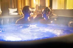 Lay-z Spa Lay-Z-Spa® HydroJet Pro Santorini - 7 Person Inflatable Hot Tub -Swim Spa Store 06Lights