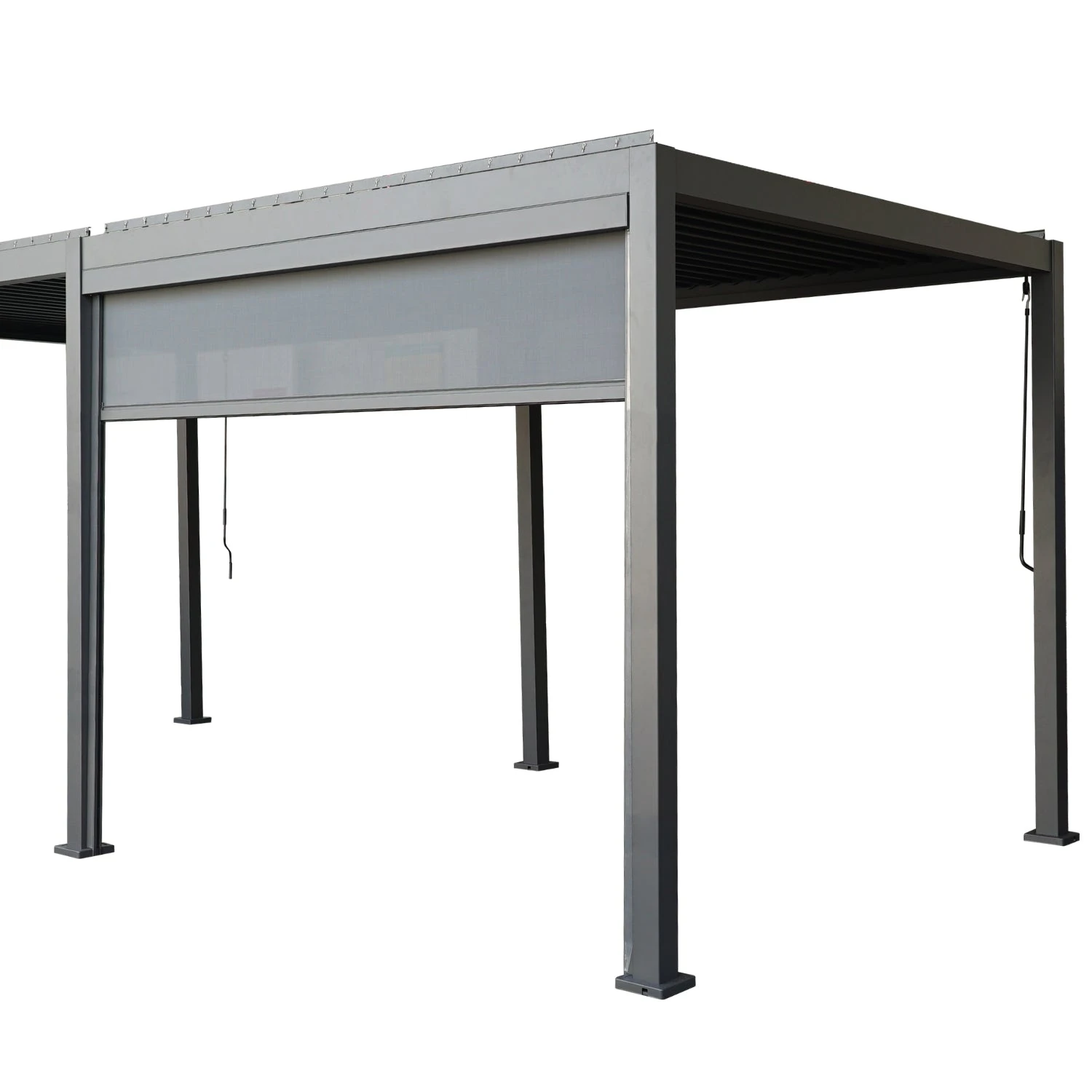 Heavy-Duty Aluminium Pergola With Louvred Roof - 6x3m 6 Heavy-Duty Aluminium Pergola With Louvred Roof - 6x3m - Image 6