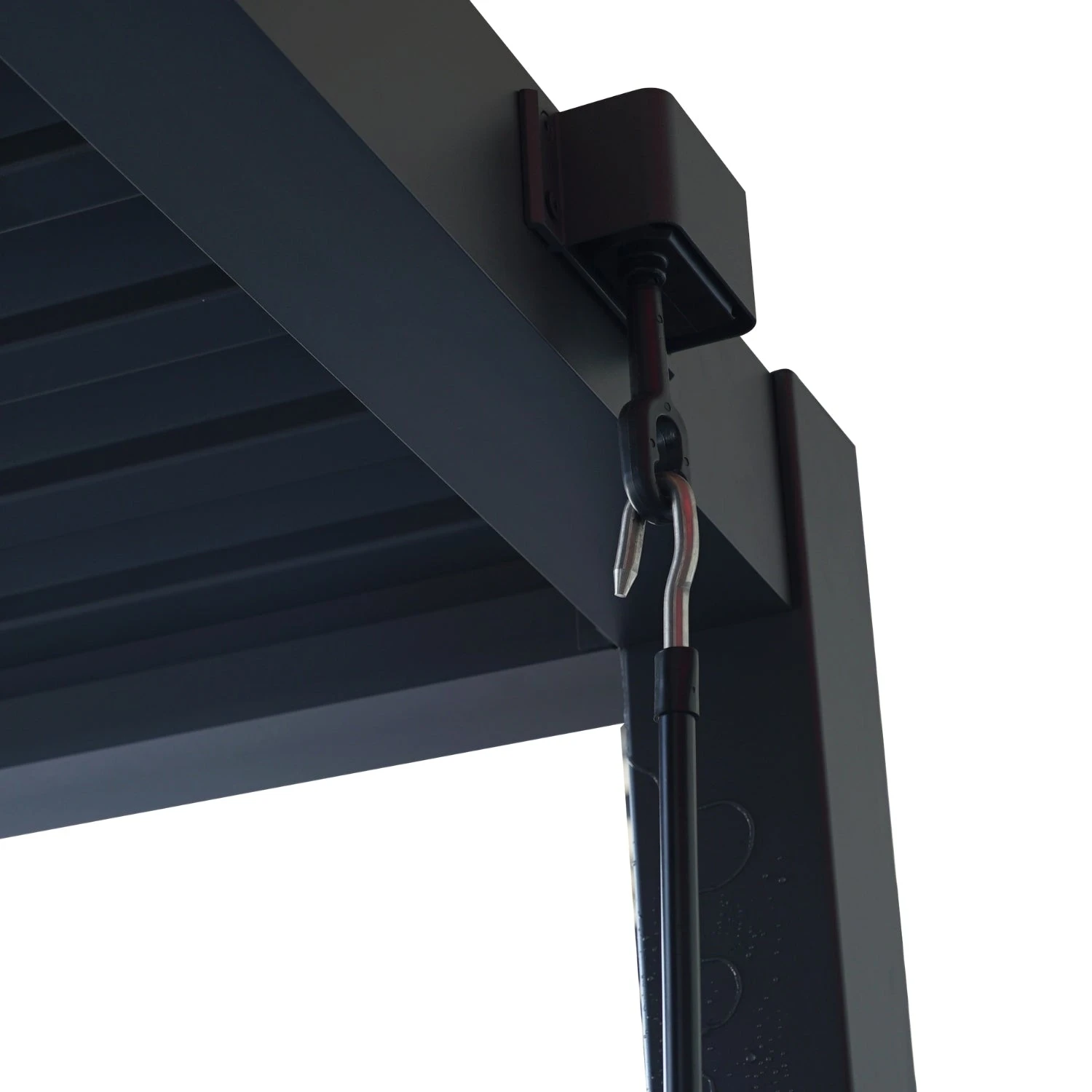 Heavy-Duty Aluminium Pergola With Louvred Roof - 3x3m 7 Heavy-Duty Aluminium Pergola With Louvred Roof - 3x3m - Image 7