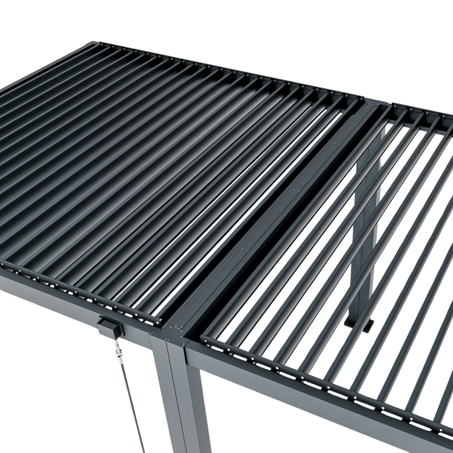 Heavy-Duty Aluminium Pergola With Louvred Roof - 6x3m 10 Heavy-Duty Aluminium Pergola With Louvred Roof - 6x3m - Image 10