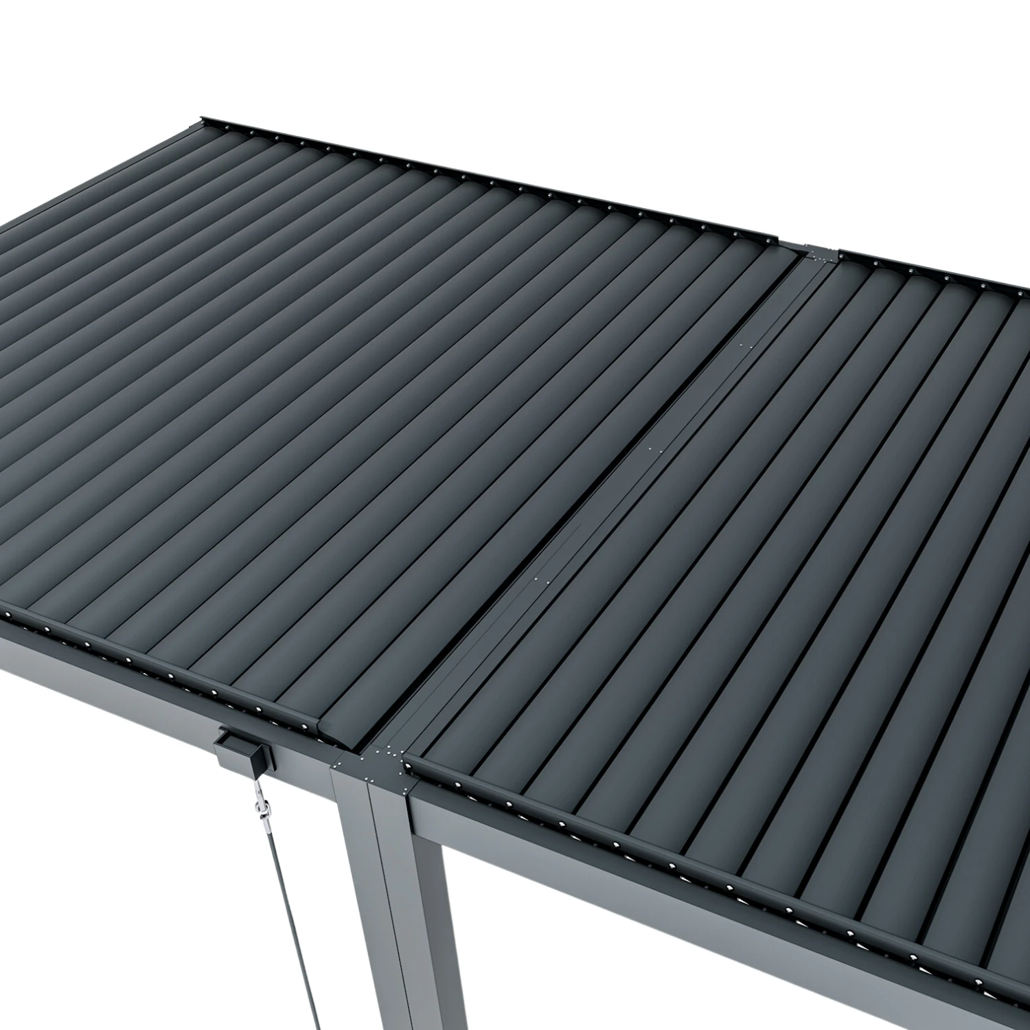 Heavy-Duty Aluminium Pergola With Louvred Roof - 6x3m 9 Heavy-Duty Aluminium Pergola With Louvred Roof - 6x3m - Image 9