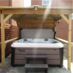 Outdoor Santorini - 5 Person Hot Tub With Gazebo Package -Swim Spa Store 3 1