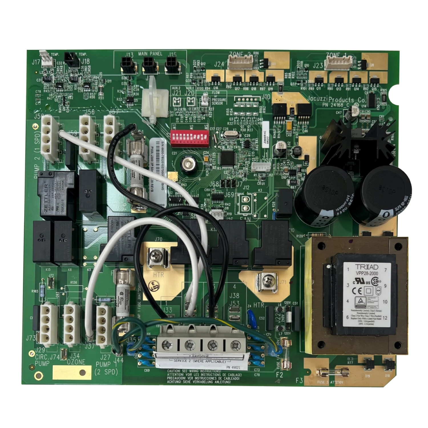 Jacuzzi® J300 Control Circuit Board 2016+ - 6600-785 1 Jacuzzi® J300 Control Circuit Board 2016+ - 6600-785