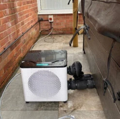 Outdoor 4kW Air Source Heat Pump For Hot Tub/Swim Spa 36 Outdoor 4kW Air Source Heat Pump For Hot Tub/Swim Spa -Swim Spa Store ASHPRalph7Square