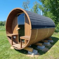 Hekla Barrel 250 - 6 Person Outdoor Sauna -Swim Spa Store BarrelSauna 10 a30e2693 3b59 421e 9c9a cab07712e9f0