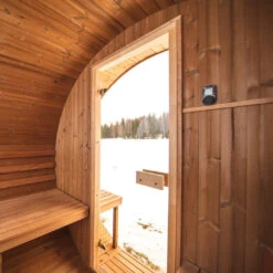 Hekla Barrel 210 - 4 Person Outdoor Sauna 28 Hekla Barrel 210 - 4 Person Outdoor Sauna -Swim Spa Store BarrelSauna 11