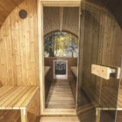 Hekla Barrel 210 - 4 Person Outdoor Sauna 29 Hekla Barrel 210 - 4 Person Outdoor Sauna -Swim Spa Store BarrelSauna 32