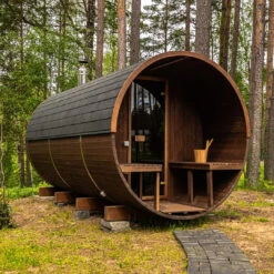 Hekla Barrel 210 - 4 Person Outdoor Sauna 23 Hekla Barrel 210 - 4 Person Outdoor Sauna -Swim Spa Store BarrelSauna 6
