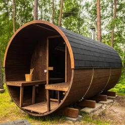 Hekla Barrel 250 - 6 Person Outdoor Sauna -Swim Spa Store BarrelSauna 9 77f8342c a0d2 4997 bbf4 9f5085bc621c