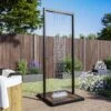 Zen Black Outdoor Shower With Wood Effect Base -Swim Spa Store BeBa 28529 1 Supersize