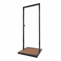 Zen Black Outdoor Shower With Wood Effect Base 8 Zen Black Outdoor Shower With Wood Effect Base -Swim Spa Store BeBa 28529 3 Supersize