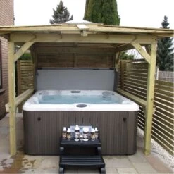 Brentano Wooden Hot Tub Gazebo With Tinted Dome Roof -Swim Spa Store Brentano J235 5ee26ae2 b644 432f 8663 7931d42474b8