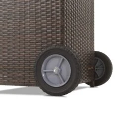 Outdoor Mushroom Gas Patio Heater - Brown Rattan 13 Outdoor Mushroom Gas Patio Heater - Brown Rattan -Swim Spa Store EQODHMBR 9 Supersize