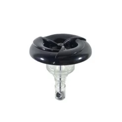 Arctic Spas® 3" Screw-In Tri-Face Single Pulse Jet In Black/Clear - JET-117161