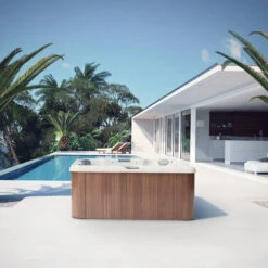 Jacuzzi® J235™ / J235IP™ - 6 Person Hot Tub With 1 Lounger -Swim Spa Store JHT J235 Lifestyle NoVentssquare