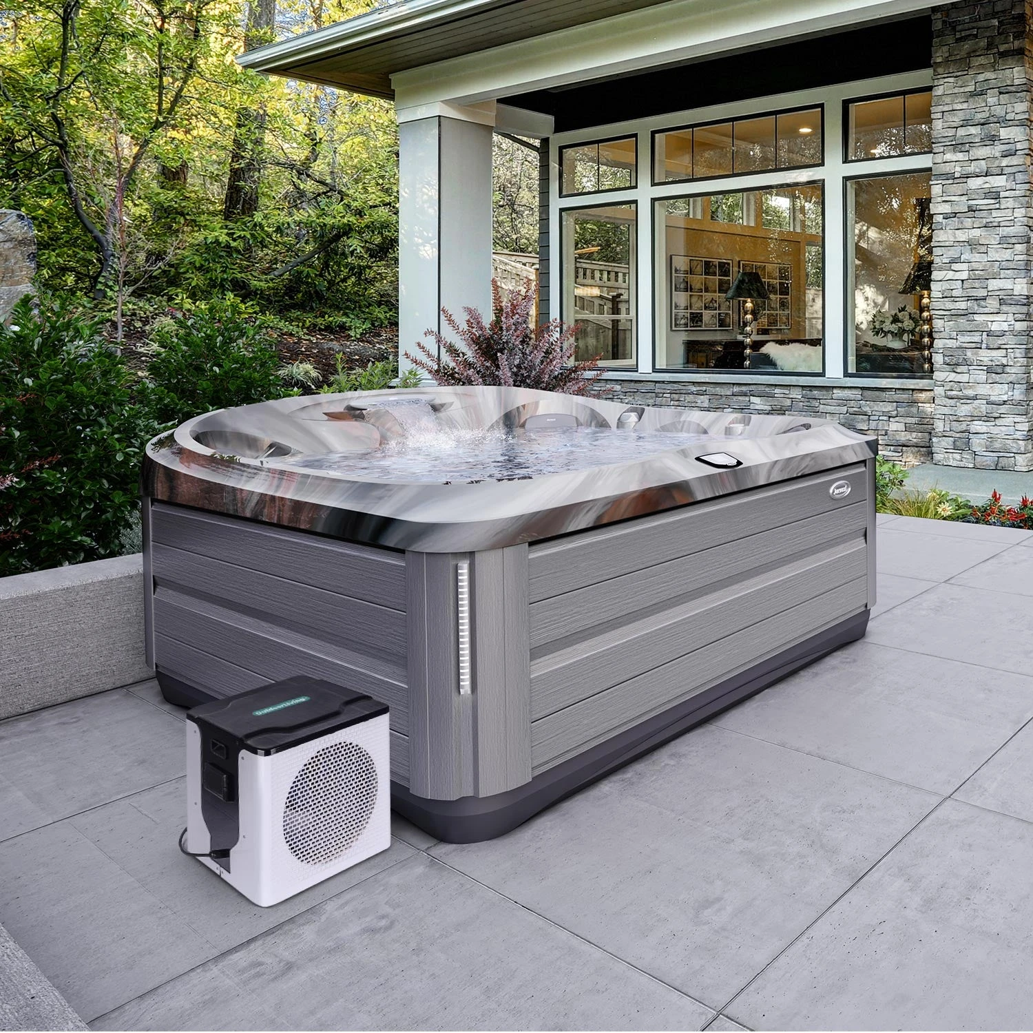 Outdoor 4kW Air Source Heat Pump For Hot Tub/Swim Spa 3 Outdoor 4kW Air Source Heat Pump For Hot Tub/Swim Spa - Image 3