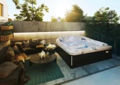 Jacuzzi® J485IP™ - 7 Person Hot Tub 29 Jacuzzi® J485IP™ - 7 Person Hot Tub -Swim Spa Store JHT J485 Lifestyle SmokedEbony 2000x1414 00fe93c9 43b1 4843 b387 ed6b837b8cda