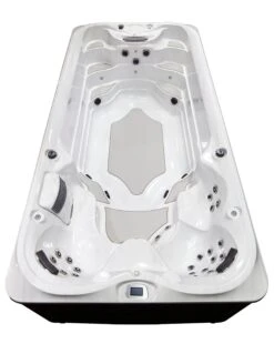 Jacuzzi® PowerActive™ J-16™ - 16ft Swim Spa -Swim Spa Store JSS PowerActive J16 Platinum SmokedEbony HighSeatEnd WhiteBackground 2321x3000 3409f884 a9d6 4f5b 8cdf 5d2f62080108