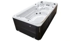 Jacuzzi® PowerActive™ J-16™ - 16ft Swim Spa -Swim Spa Store JSS PowerActive J16 Platinum SmokedEbony IsoLeftCorner2 WhiteBackground 3000x1688 404635ed 94aa 4129 bc0b 01c53336c2a4