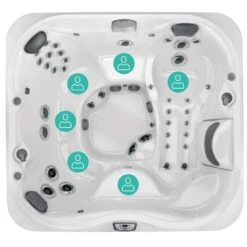 Jacuzzi® J355IP™ - 6 Person Hot Tub With 1 Lounger -Swim Spa Store Jacuzzi J355IP 5 6 seats