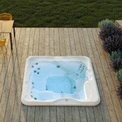 Jacuzzi® Lodge™ L - 5-6 Person Hot Tub With 1 Lounger -Swim Spa Store Jacuzzi Lodge Lodge L square 1