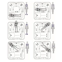 Jacuzzi® Lodge™ L - 5-6 Person Hot Tub With 1 Lounger -Swim Spa Store Lodge L seating