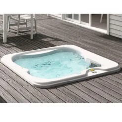 Jacuzzi® Lodge™ S - 3 Person Hot Tub With 1 Lounger -Swim Spa Store Lodge S sunk