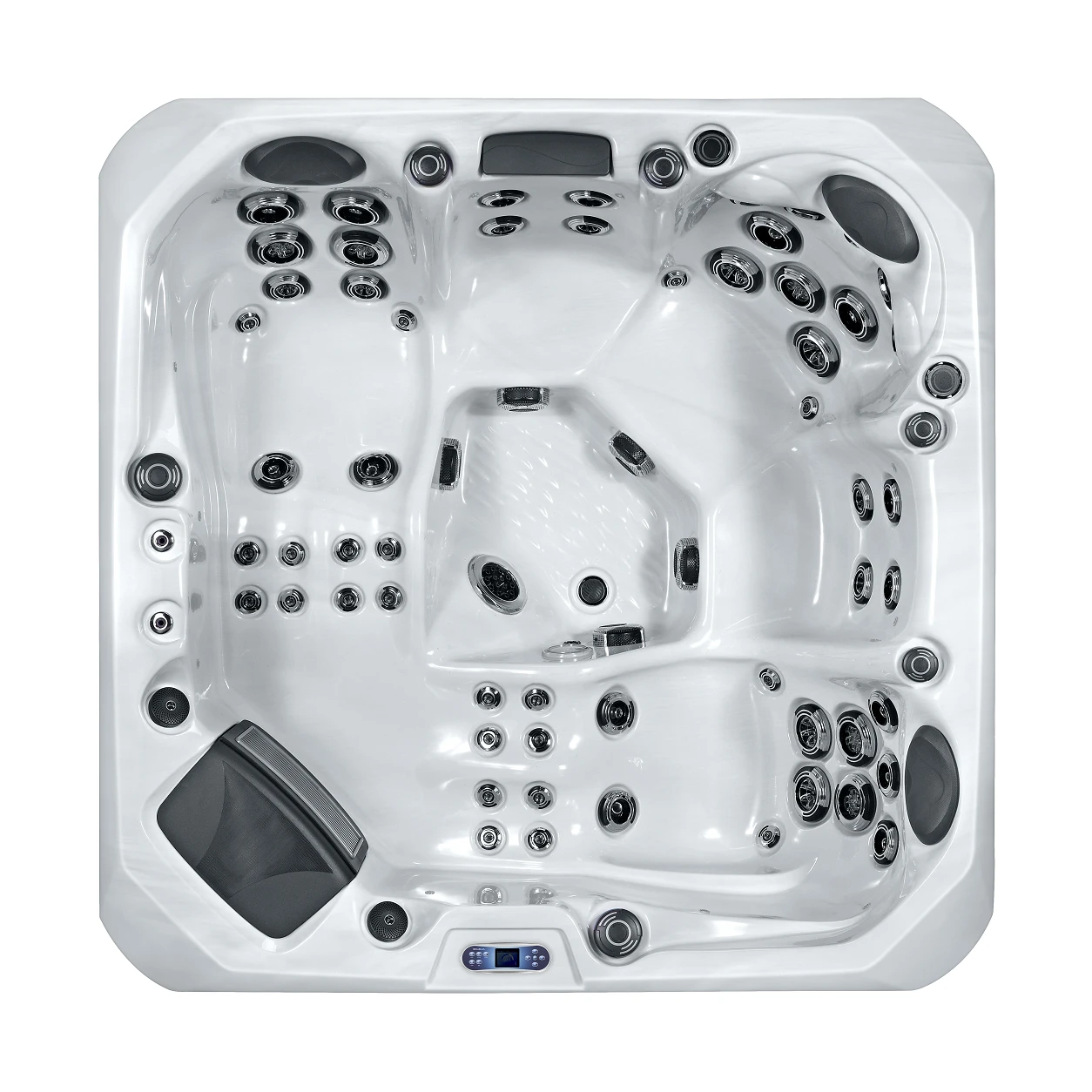 Outdoor Marseille - 5 Person Hot Tub With 2 Loungers 1 Outdoor Marseille - 5 Person Hot Tub With 2 Loungers