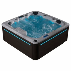 Outdoor Living Haven Hot Tub -Swim Spa Store OLDMSL side view filled