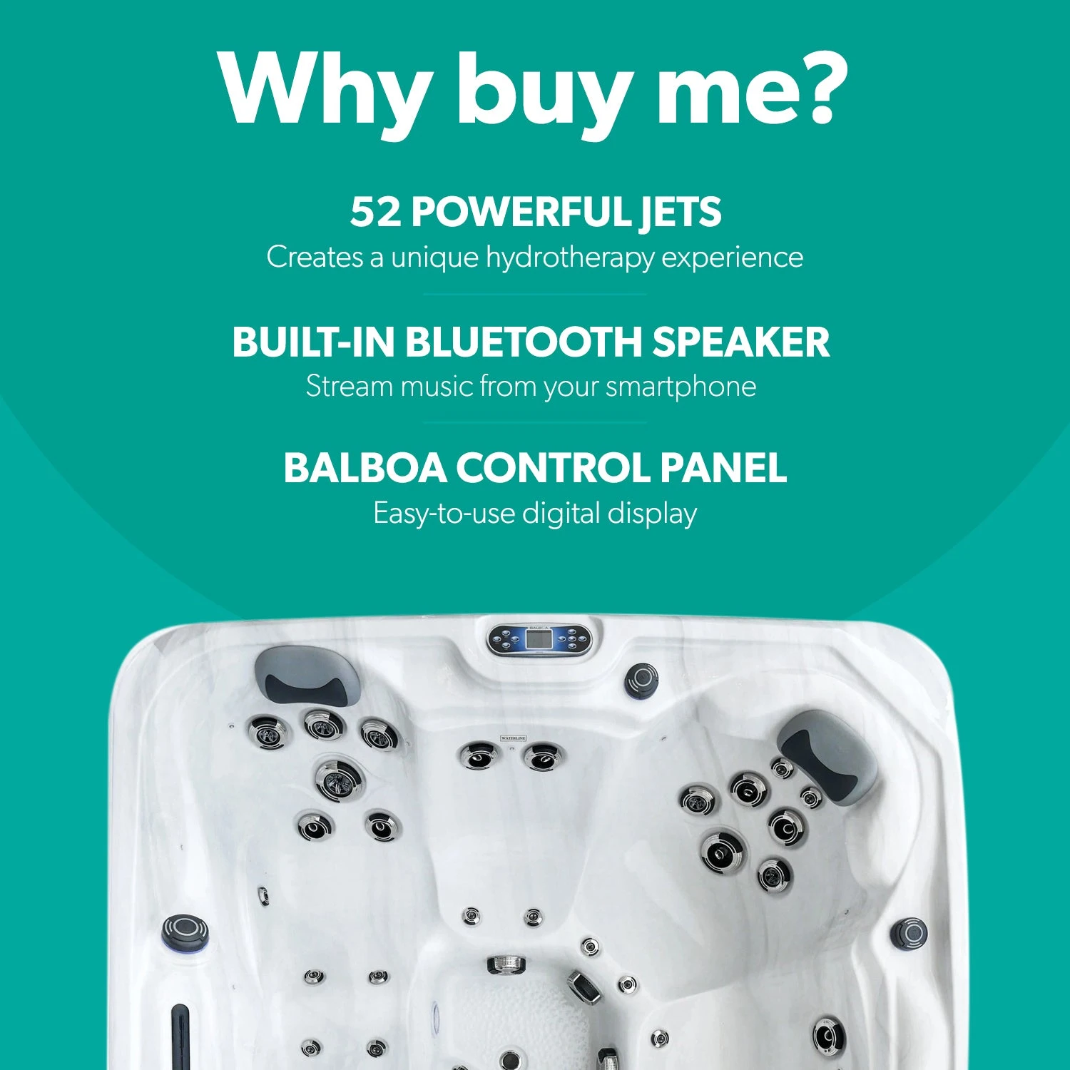 Outdoor Companion - 5 Person Hot Tub With 2 Loungers 2 Outdoor Companion - 5 Person Hot Tub With 2 Loungers - Image 2