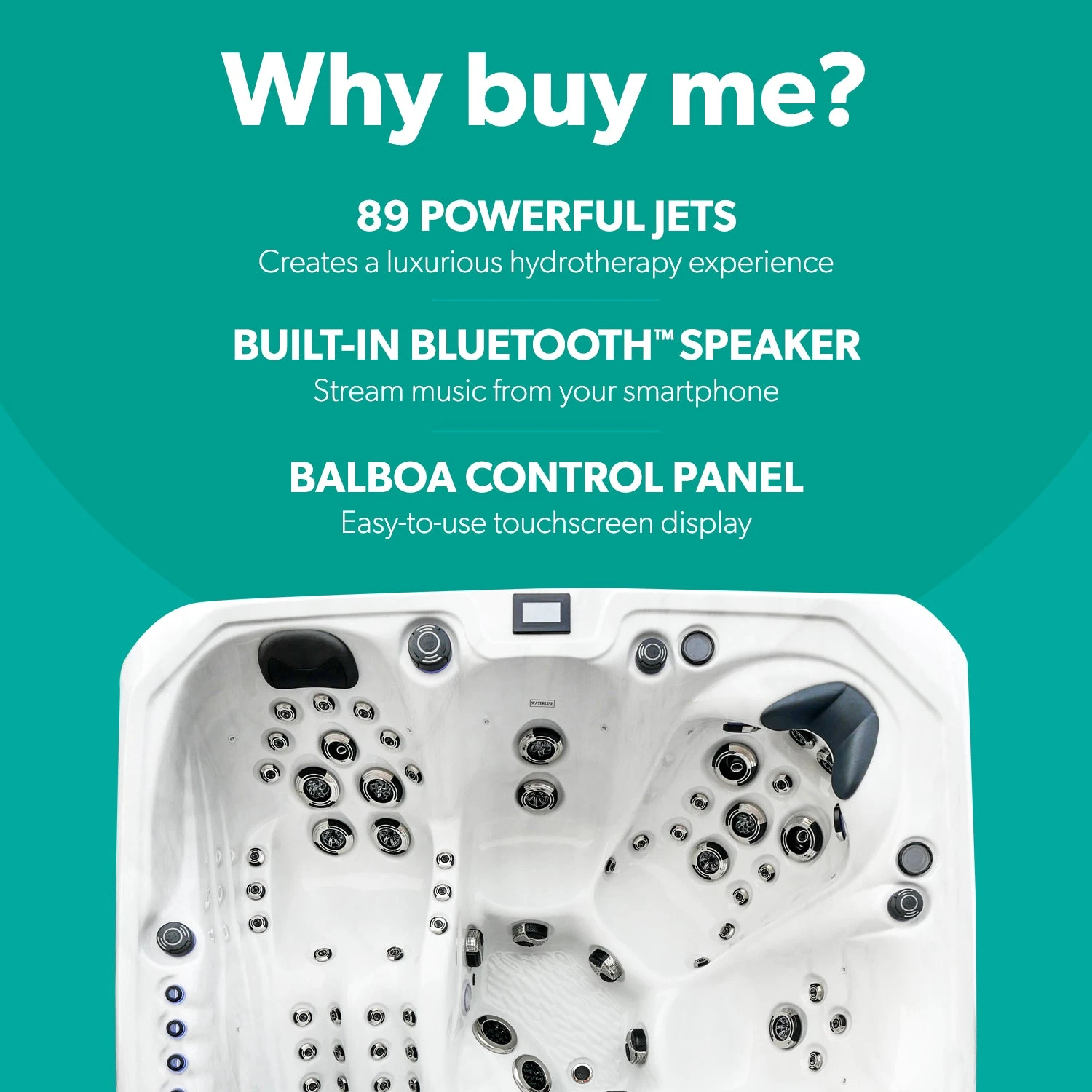 Outdoor Barcelona - 5 Person Hot Tub With 2 Loungers 2 Outdoor Barcelona - 5 Person Hot Tub With 2 Loungers - Image 2