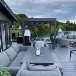 Bespoke Velarium Metal Hot Tub Gazebo With Waterproof Retracting Canopy Roof -Swim Spa Store OutdoorHaze VelariumGazebo5Square f7c79eda 405f 4a92 aff4 297d96696f90