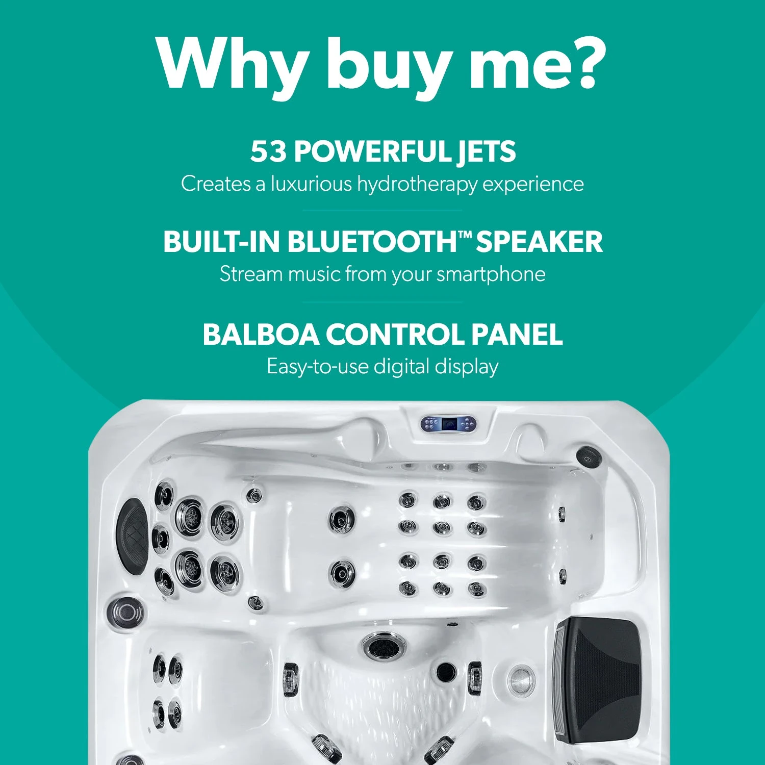 Outdoor Monaco - 5 Person Hot Tub With 1 Lounger 2 Outdoor Monaco - 5 Person Hot Tub With 1 Lounger - Image 2