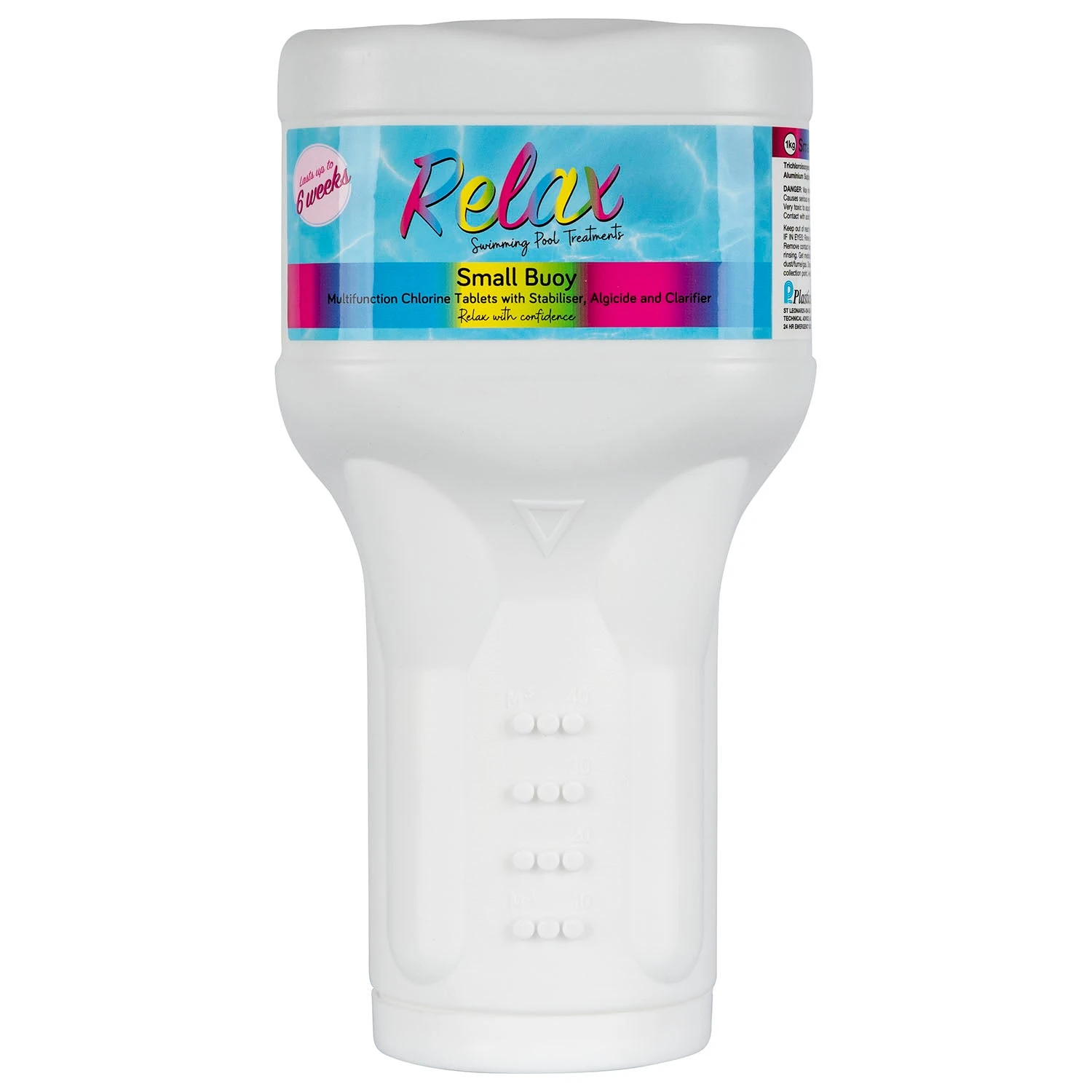 Relax Small Buoy Swim Spa/Pool Floating Chlorine Dispenser - 1kg 1 Relax Small Buoy Swim Spa/Pool Floating Chlorine Dispenser - 1kg