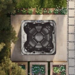 Outdoor Living Cove Hot Tub -Swim Spa Store Traditional OLDMST midnight