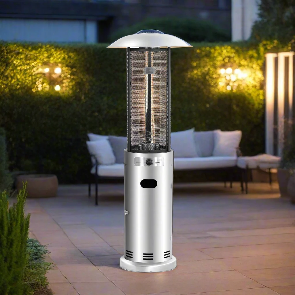Outdoor Freestanding Gas Patio Heater - Stainless Steel 1 Outdoor Freestanding Gas Patio Heater - Stainless Steel