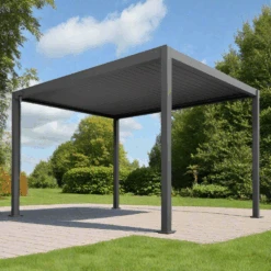 Heavy-Duty Aluminium Pergola With Louvred Roof - 3x3m 29 Heavy-Duty Aluminium Pergola With Louvred Roof - 3x3m -Swim Spa Store generated