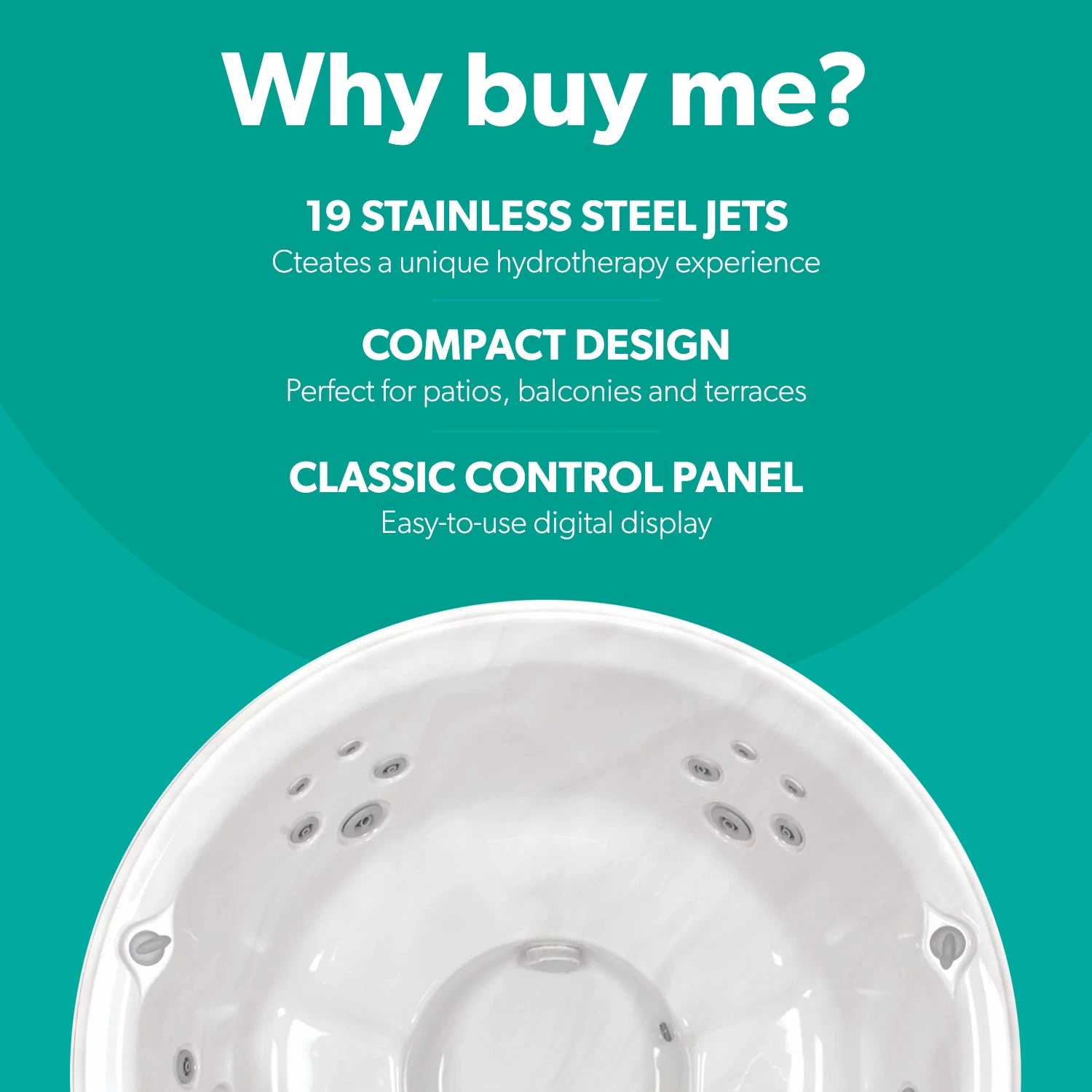 Jacuzzi® J210™ - 4 Person Hot Tub 2 Jacuzzi® J210™ - 4 Person Hot Tub - Image 2